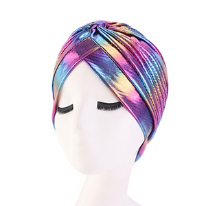 Muslim metallic turban hat
