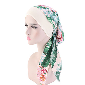 Pastoral style silk turban hat