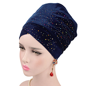 Gypsophila flannel turban hat
