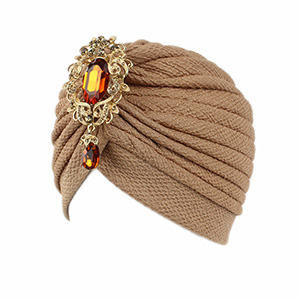 Threaded thickened Muslim turban hat