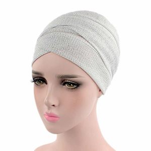 Bright silk cotton turban hat