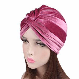 New elastic velvet bandana hat