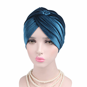 New elastic velvet bandana hat
