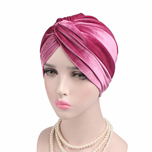 New elastic velvet bandana hat