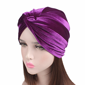 New elastic velvet bandana hat