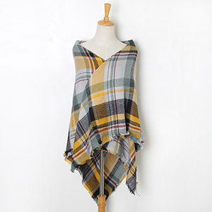 Color matching cashmere silk scarf