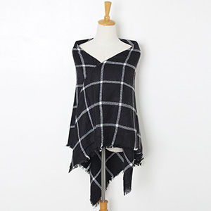 Color matching cashmere silk scarf