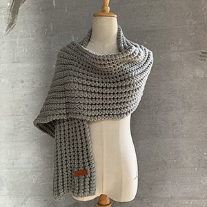 Winter thick woolen scarf