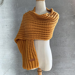 Winter thick woolen scarf