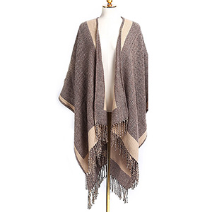Split shawl cashmere warm scarf