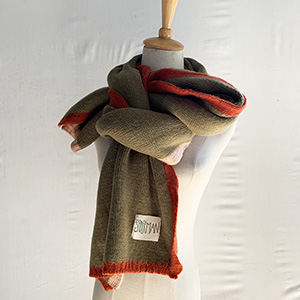 Winter thick warm woolen scarf