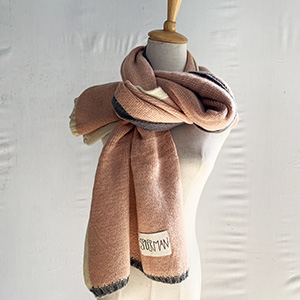 Winter thick warm woolen scarf