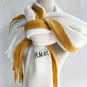 Winter cashmere wool scarf