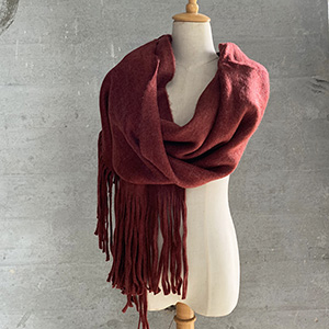 Pure color thick warm scarf