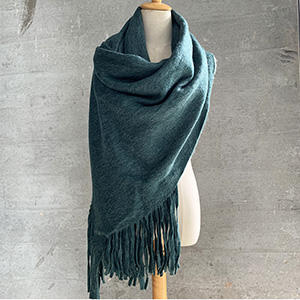Pure color thick warm scarf