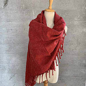 Winter monochrome cashmere scarf