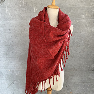 Winter monochrome cashmere scarf