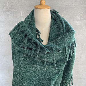 Winter monochrome cashmere scarf