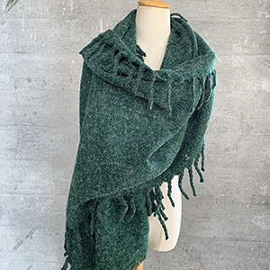 Winter monochrome cashmere scarf