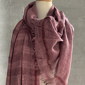 Winter stitching cotton linen scarf