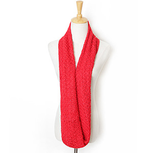 Thick knitted wool scarf