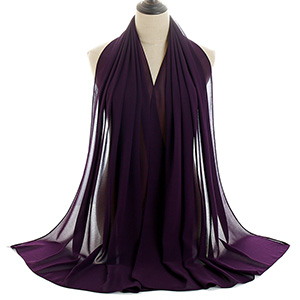 Monochrome Pearl Chiffon Lady Scarf