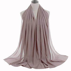 Monochrome Pearl Chiffon Lady Scarf