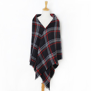 New ladies plaid cashmere scarf