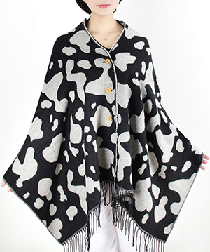 Cow pattern ladies warm scarf