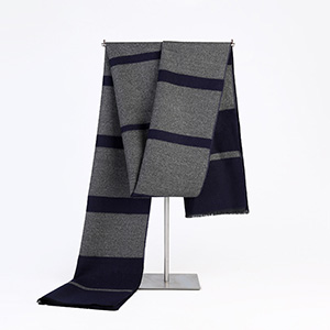 Mens cashmere striped warm scarf
