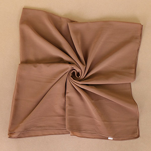 Pearl Chiffon Monochrome Square Scarf