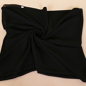 Pearl Chiffon Monochrome Square Scarf