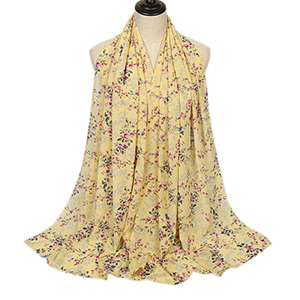 Pearl Chiffon Printed Ladies Long Scarf