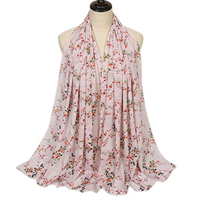 Pearl Chiffon Printed Ladies Long Scarf