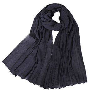Ladies Pearl Chiffon Pleated Headscarf