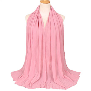 Ladies pleated monochrome headscarves wholesale