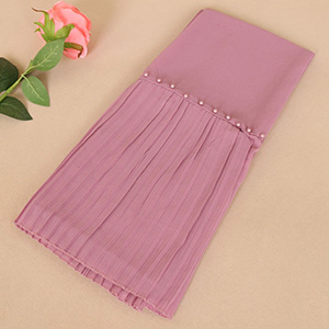 Ladies monochrome pleated headscarves wholesale