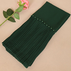 Ladies monochrome pleated headscarves wholesale
