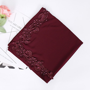 Carved chiffon square scarf