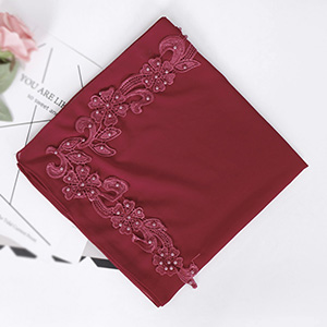 Carved chiffon square scarf