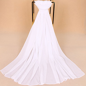 Pure color pearl chiffon scarf wholesale