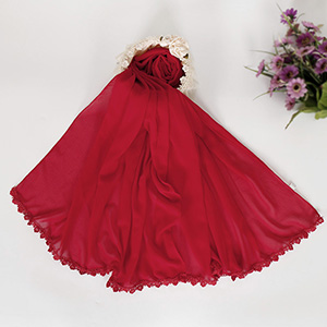 Muslim Pearl Chiffon Bubble Hijab