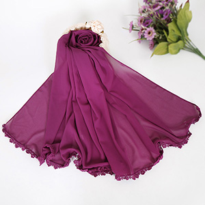 Muslim Pearl Chiffon Bubble Hijab