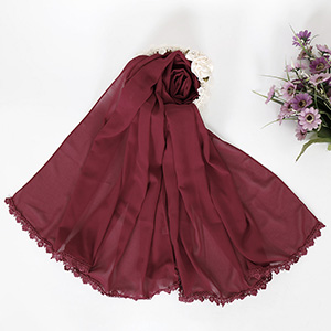 Muslim Pearl Chiffon Bubble Hijab