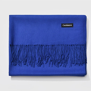 Pure color thick cashmere scarf