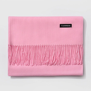 Pure color thick cashmere scarf