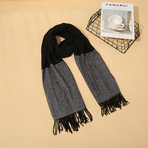 Cashmere padded shawl scarf