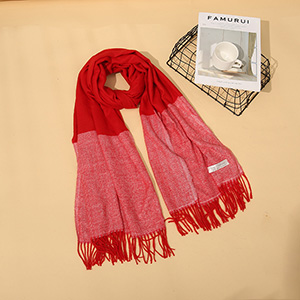Cashmere padded shawl scarf