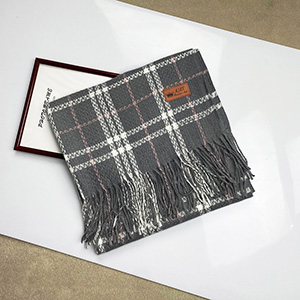 Striped cashmere fringed scarf wholesale