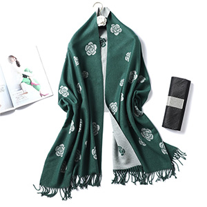 Camellia cashmere scarf wholesale